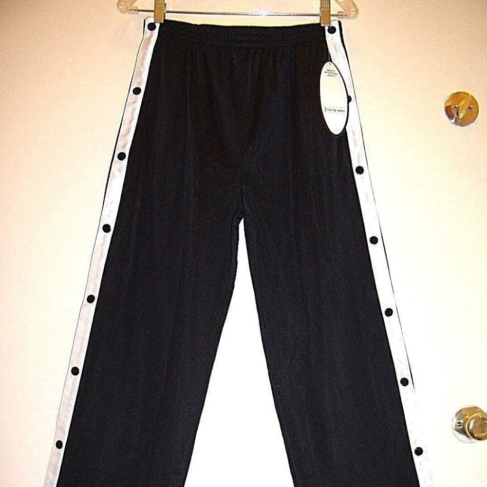 Vintage Rare Atlethic Tear-Away Snaps Sweat Pants